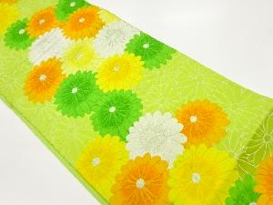 菊尽くし模様織出し袋帯